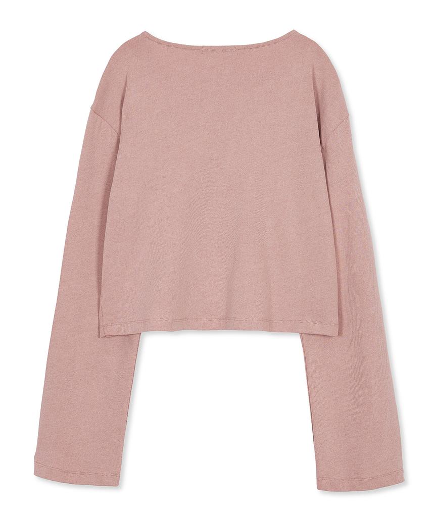 MMIC (Women) Lo-Fi Long Sleeve Strong Twist Cotton Single Knit_Dusty Pink