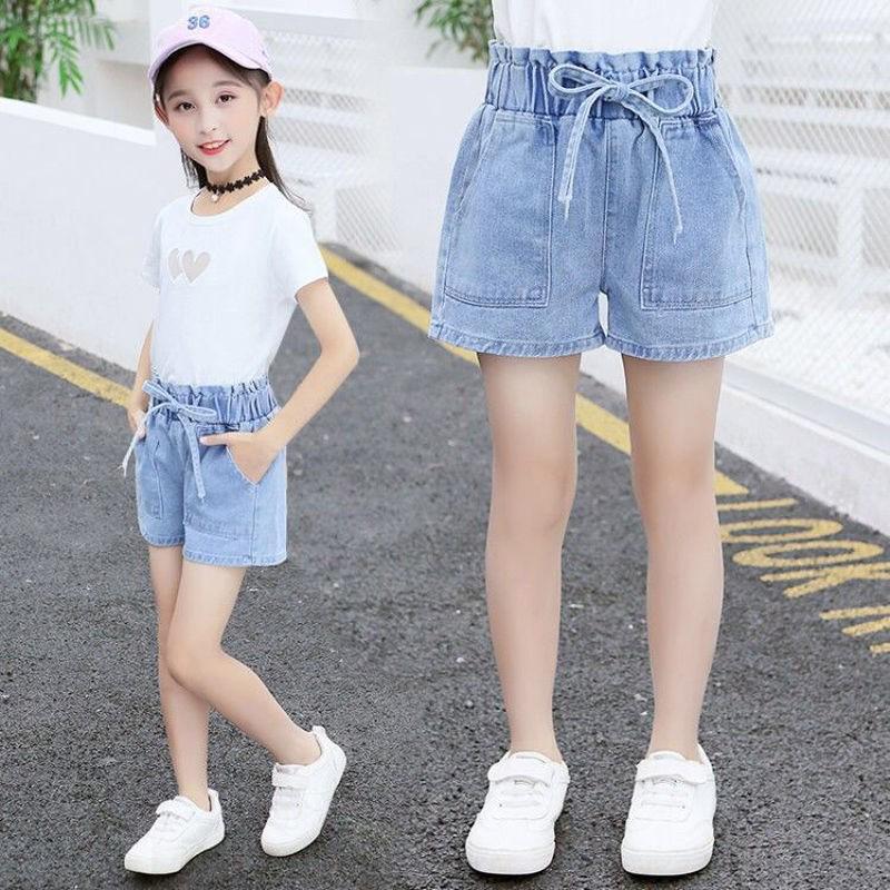 Nuovi arrivi: Pantaloncini di jeans sottili da bambina per l'estate – Disponibili nelle taglie M e L per bambini
