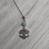 Retro Hollowed-out Tree of Life Celtic Knotwork Crystal Natural Stone Necklace for Women Halloween Party Jewelry Accessory Gifts