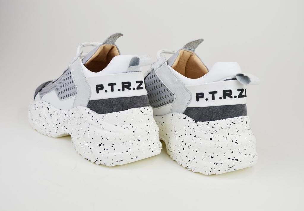 Phany 366414 39 Grey Leather Sneakers