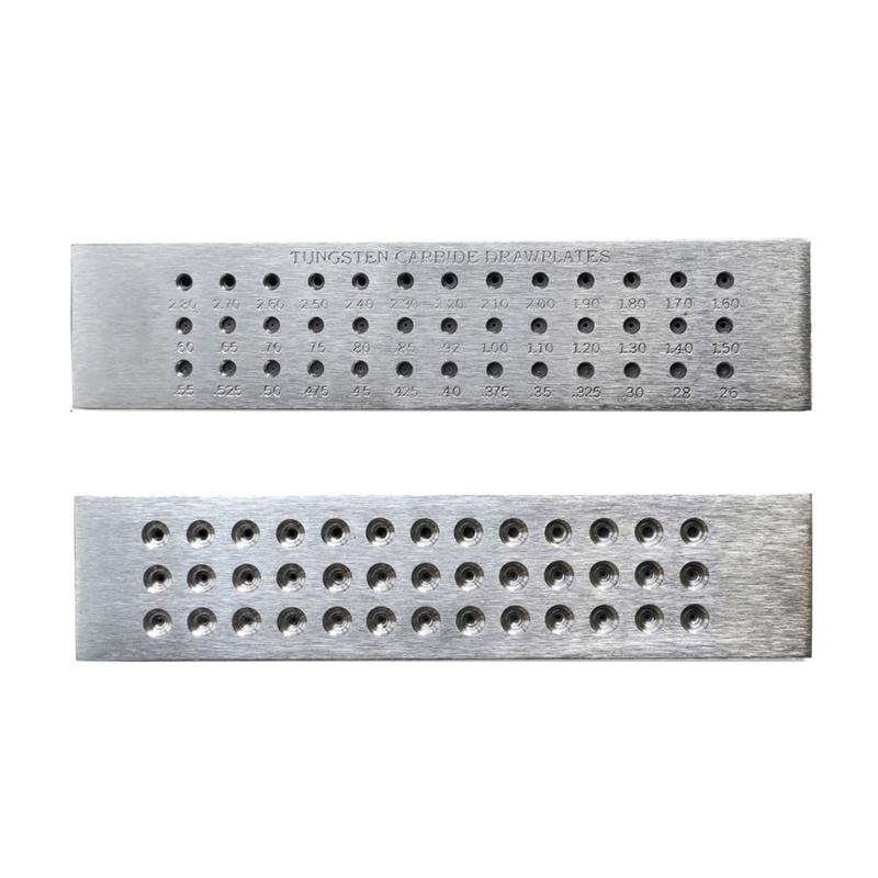 Professional Jewelry Wire Draw Plate Crafting Wire Tool Professional Jewelers Tool Carbon Steel Drawplate for Jewelry