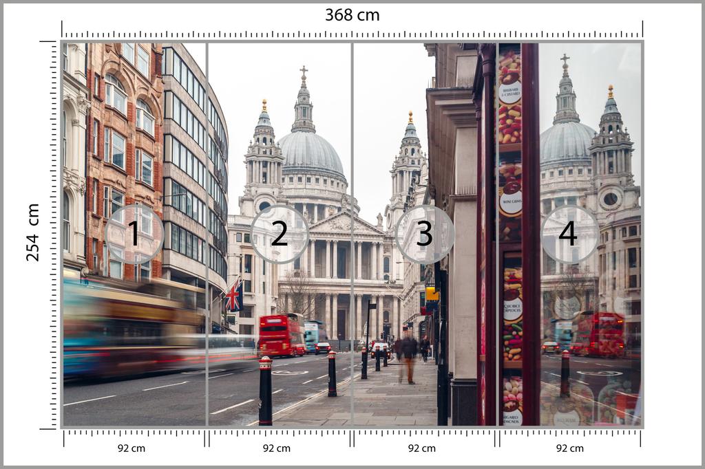 Photomural Cathedral In London Non-Woven 368x254