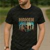 KoreanStyle Comunisextary On Unisexs Clothing Haken Band Summer ShortSleeved Unisexs And Unisexs Shirts Comfortable TShirts