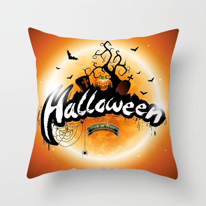 Buchstaben Wurfkissenbezug Halloween-Thema    Sofa Stuhl Bett Kissen  Heimdeko