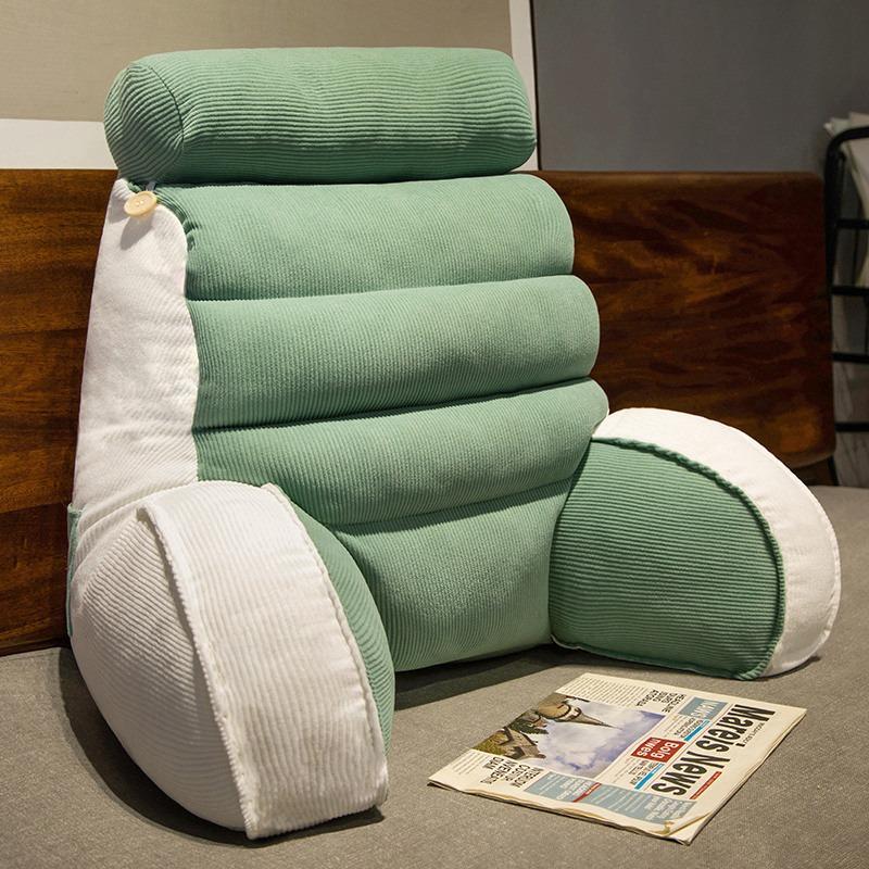 

1 шт. Смугаста вельветова подушка для спинки ліжка, знімна та миюча поперекова опорна подушка, гуртожиток, вітальня, диван-татамі 45X40cm