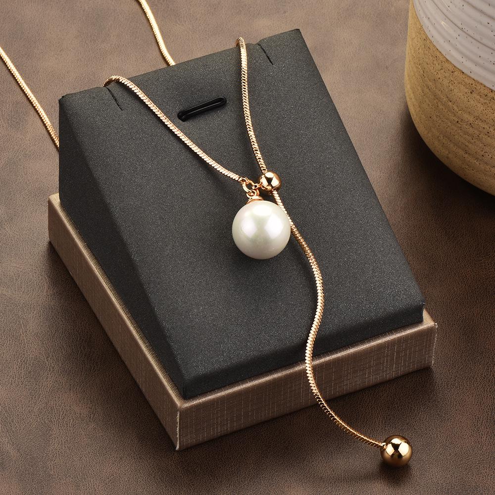 

Осенне-зимняя жемчужная цепочка для свитера: Модное, Регулируемое, Длинное Ожерелье