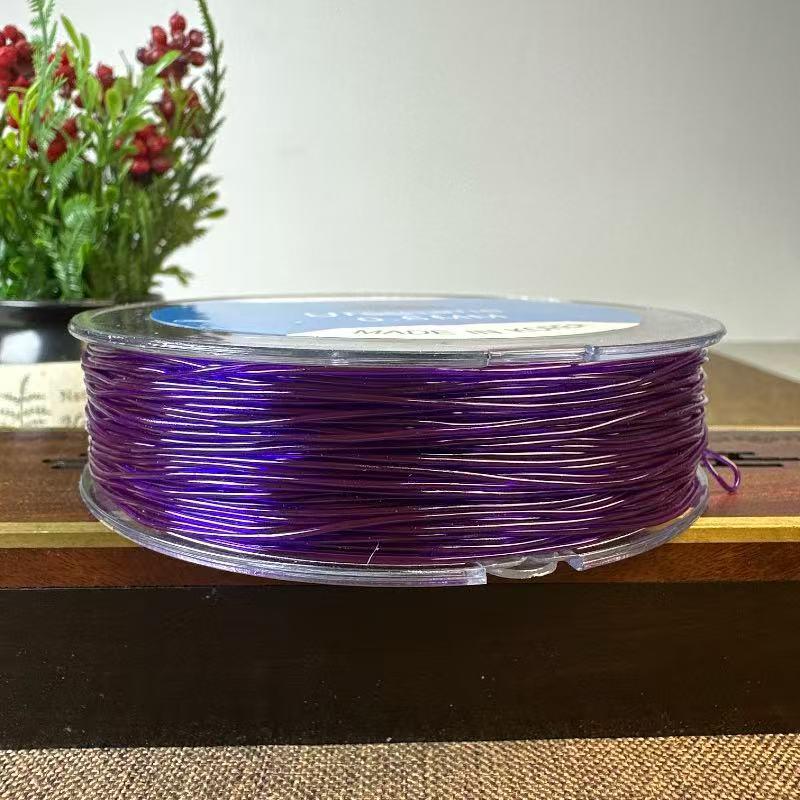 Premium Korean Elastic Crystal Bracelet String - Durable, Transparent, Strong Ox Tendon Thread for Beading and Jewelry Making. 0.5MM ~90m