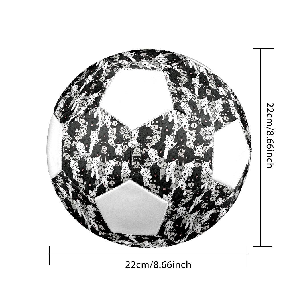 1pc Dogs Crowd Lightweight PVC Training Soccer Ball, Size 5, Suitable for Indoor and Outdoor TrainingGift Y60387