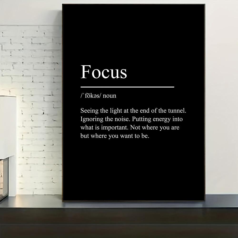 Minimalist Black and White Inspirational Quotes Poster - Modern Print Canvas Wall Art - Nordic Style Decor Frameless