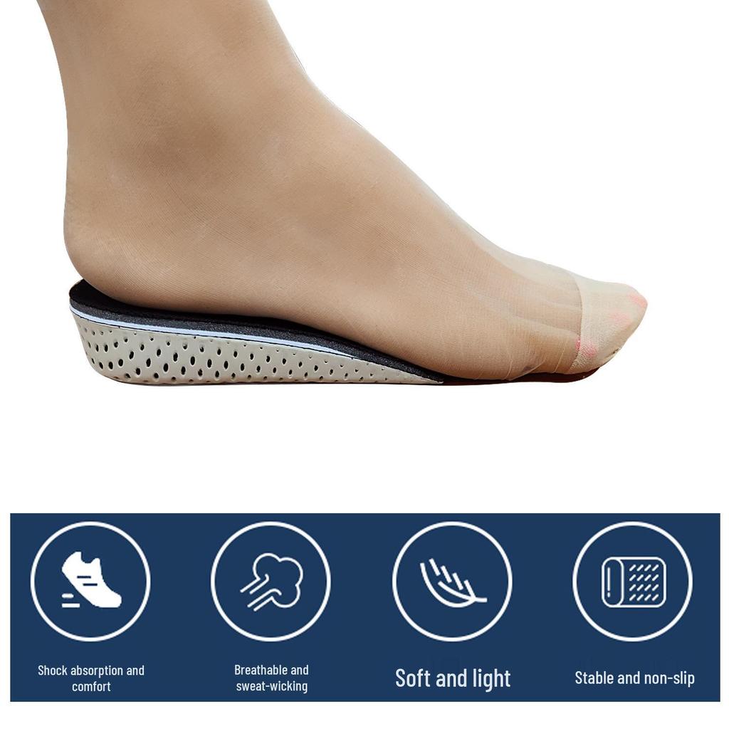 Memory-Foam Einlegesohlen zur Höhenvergrößerung: Unsichtbare Halbe & Ganze Einlagen für Männer & Frauen