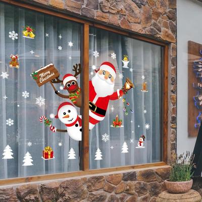 Frohe Weihnachten Dekoration für Zuhause Wand Fenster Aufkleber Ornamente Girlande Neujahr Noel Natal Geschenk Weihnachten