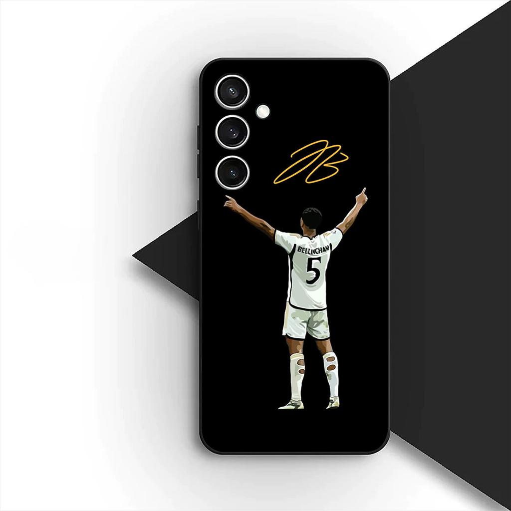 Cover for Samsung Galaxy S20 S22 S21 FE Ultra Plus A07 A17 A15 A16 A25 A57 A37 Phone Case Soccer No 5 B-Bellinghams Football No5