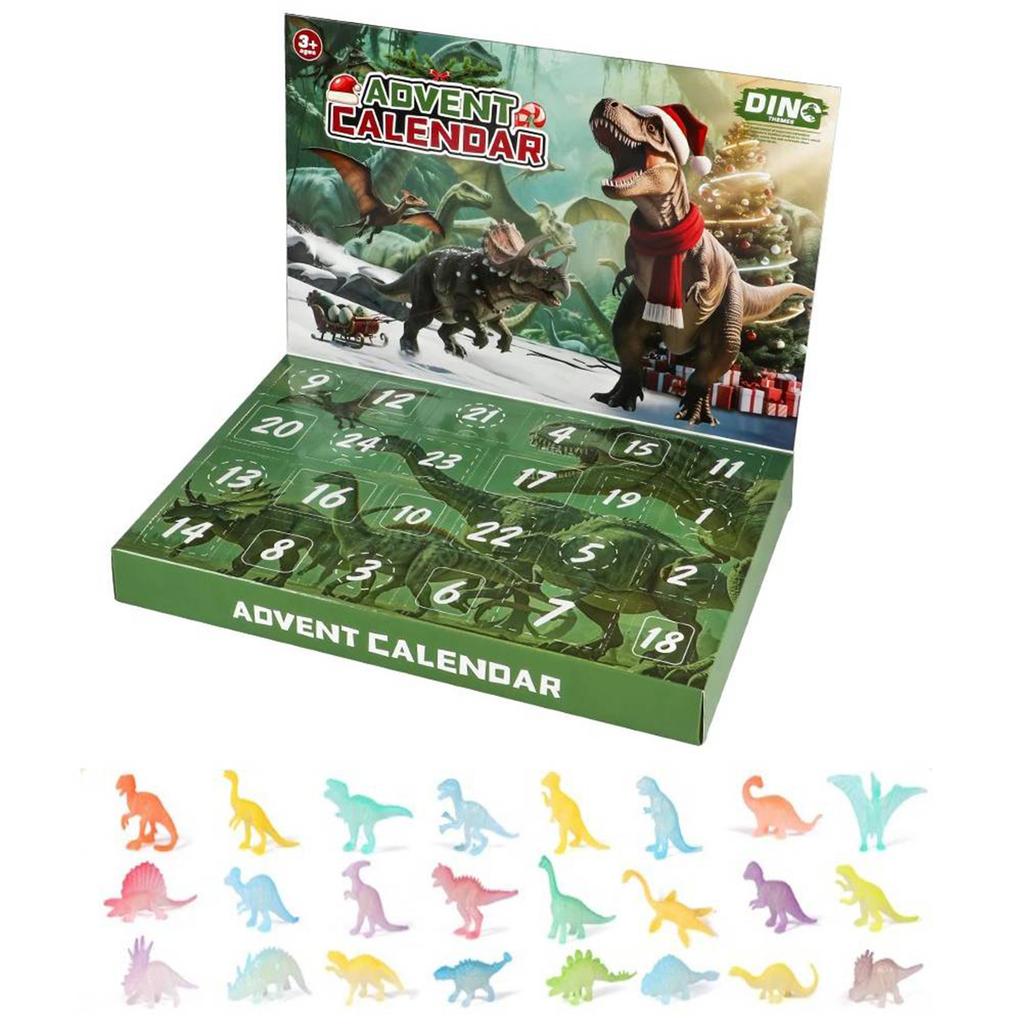 Dinosaur 24 Days Christmas Countdown Calendar Dinosaur Toys Advent Countdown Calendar Xmas Gifts for Boys Girls Toddlers