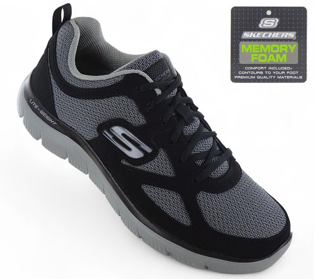 Skechers Summits - Men's Shoes Sneakers Black 894344-BKGY ORIGINAL
