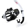 Snorkeling Mask with Action Cam Mount Dry Snorkel Set Comfortable Silicone Diving Goggle for Travel Easy Breathing