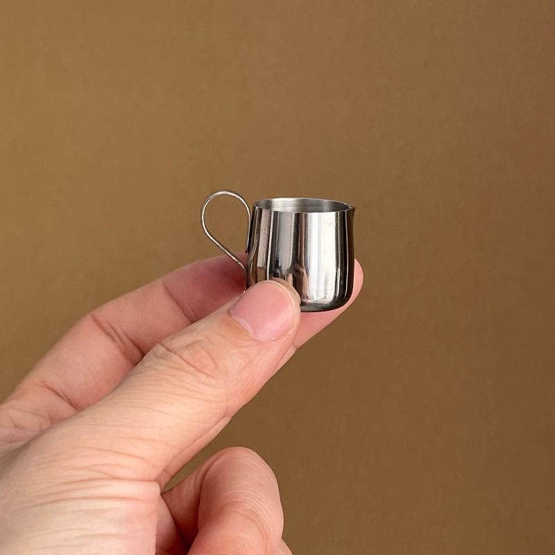 12.5/30Ml Mini Coffee Milk Frothing Jug Latte Art Milk Frother Pitcher Stainless Steel Measurement Jug Pot Coffee Accessorie