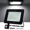 LED Flood Light kültéri lámpa PIR mozgásérzékelős fali lámpa 220V vízálló spotlámpák 50W 100W reflektor kerti utcai világítás