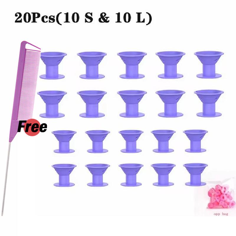 10/11//21 Stück Weiche Gummi Lockenwickler Silikon Hitzefreie Lockenwickler Keine Hitze Lockenwickler Friseur DIY Haarstyling Werkzeuge