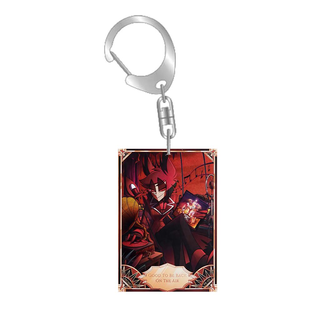 Anime Cartoons Acrylic Key Chain for Abel Peppermint 3 Vees Alastor Fat Nuggets Card Key Buckle Self-Made Student Bag Pendant