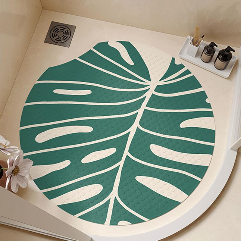 

Коврик для ванной комнаты с противоскользящей присоской, круглый, для душа, для детей и пожилых людей, для купания, для ног, водонепроницаемый Round notch 55 * 55cm