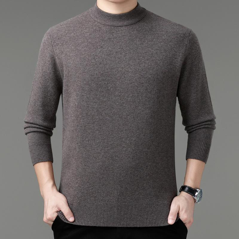 Brand 2025 Cashmere Round Neck Sweater: High-End, Simple, Versatile, Skin-Friendly Knitwear for Autumn/Winter