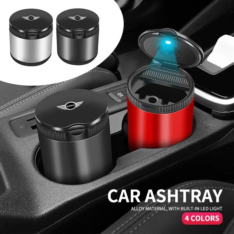 2025 Hot 1pcs Car Portable Car Ashtray LED Light Version For BMW Mini Cooper R56 R50 R53 F56 R60 2011 2012 2013 2018 2019 Car Ac