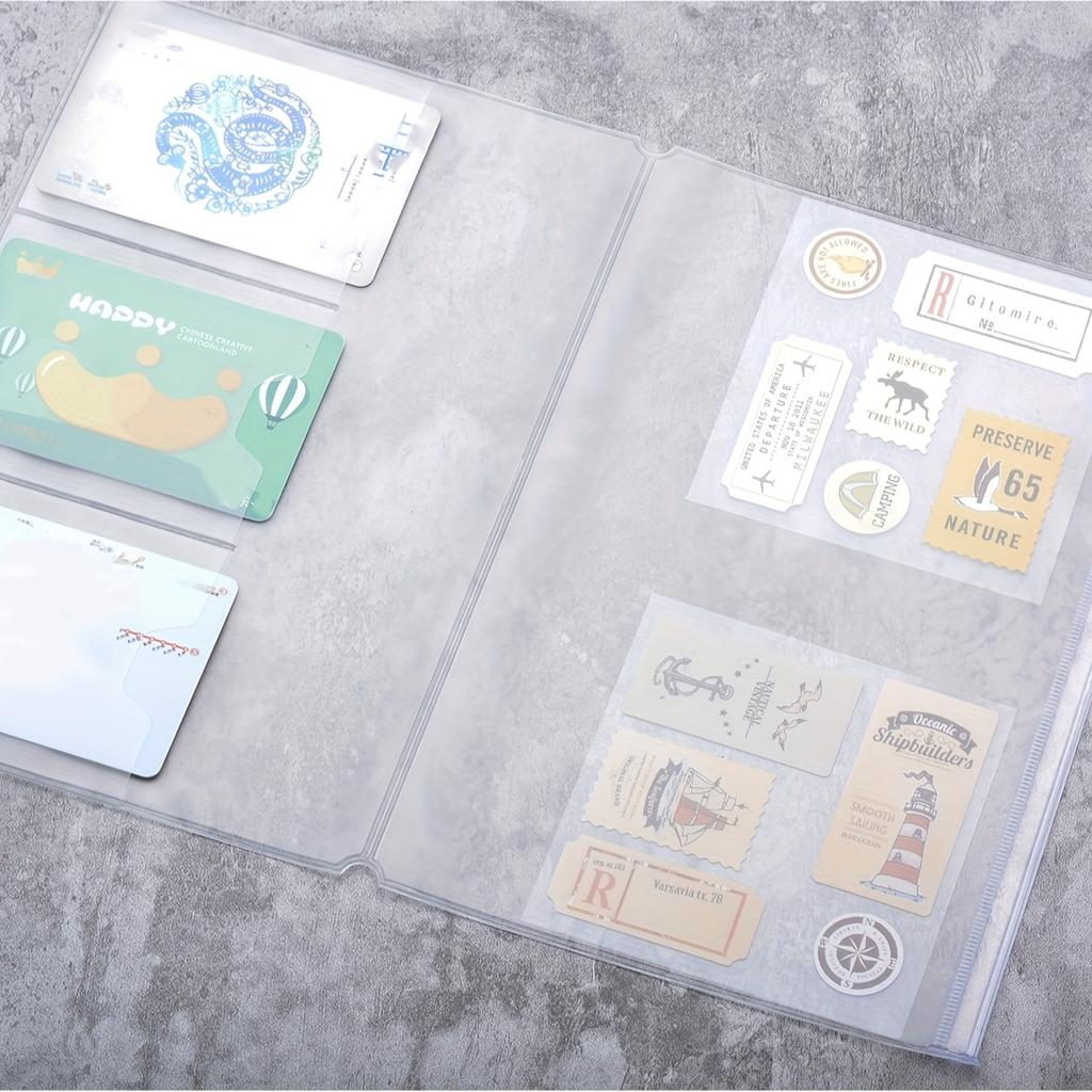 Transparent A5 Size PVC Storage Bag - Portable Standard for Traveler's Notebook Passport