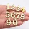 Number Tags Charms Alloy Pendants For Birthday Party Jewelry Making Accessories