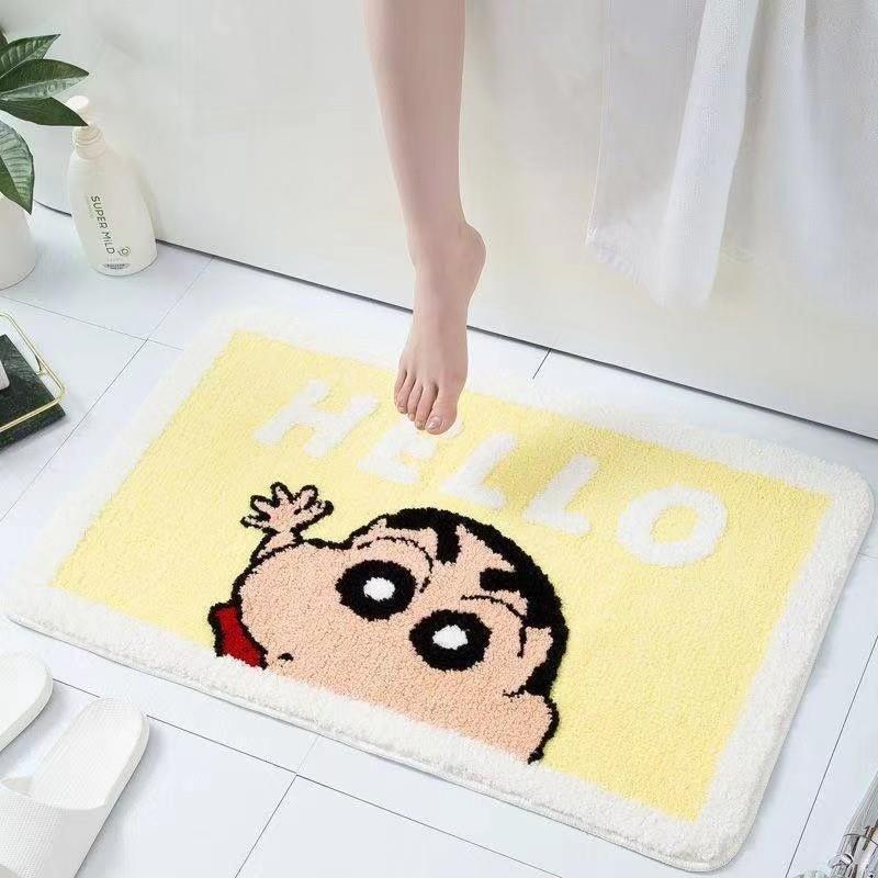 Imitation Cashmere Carpet Household Special Shaped Bedroom Decorative Floor Mat Bathroom Absorbent Foot Mat