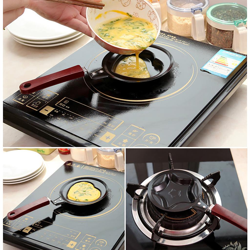 Kitchen Tools Eggs Shape Pan Flip Omelet   Breakfast Eggs Frying Pot Non-Stick Pan Pancake Maker