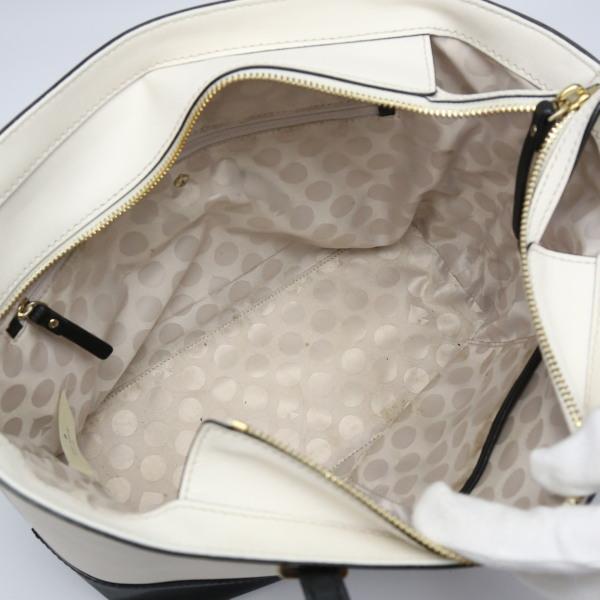 Kate Spade Tote Bag Black X Cream Women Used