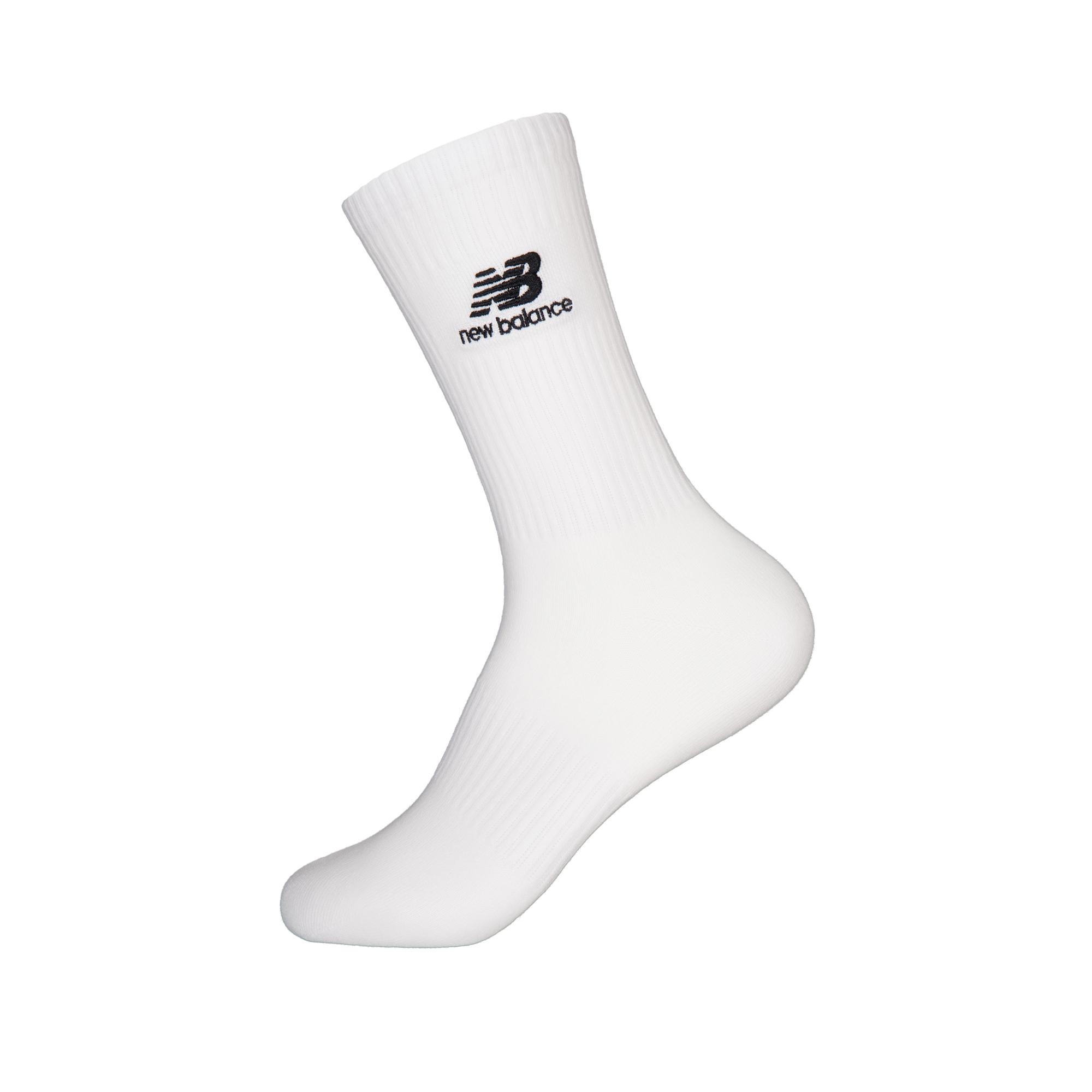 New Balance Crew Socks Unisex 1 Pack White LAS44402-WW L