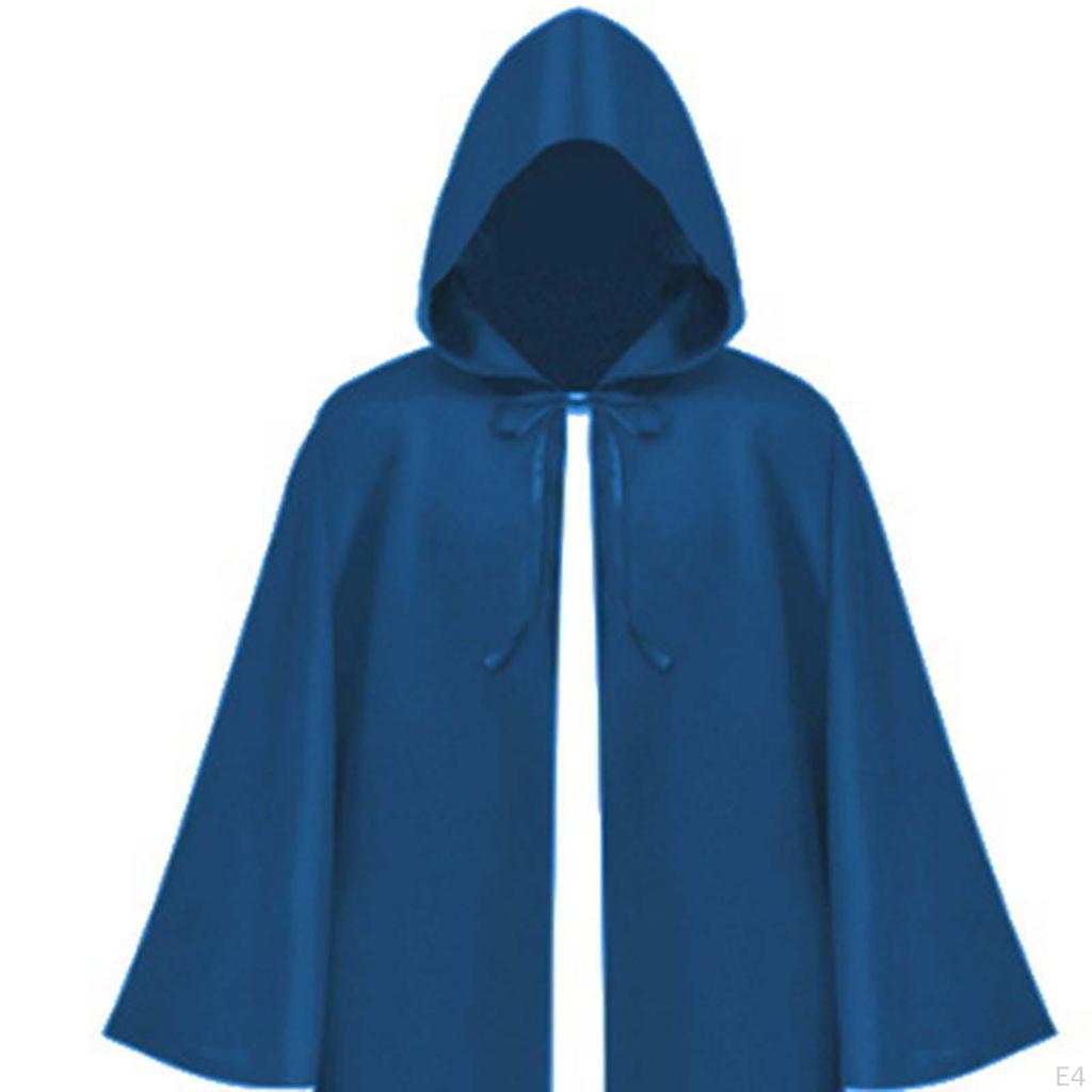 Halloween Cosplay Cape, Gothic Cowl Long Hooded , Dress Up for Carnival Performance Punk Party
