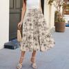 Gonna Maxi da Donna Coulisse Vita Alta Estiva Gonne Lunghe Leggere a Balze Fluide Floreali Plissettate