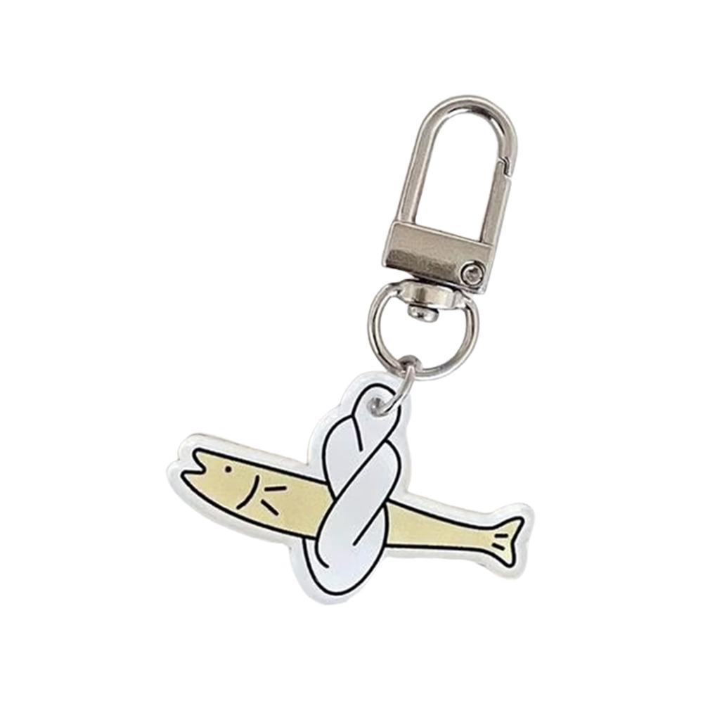 New Acrylic Bag Keychain Pendant Cartoon Hanging Fish Keyring Fish Key Chain Backpacks Purses