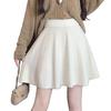 Korean Style Pleated Knit Skirt: Women's Autumn New High-Waist Hip-Covering Fashionable Versatile Solid Color Knit Short Skirt