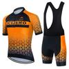 Salexo 2025 Cycling Clothes Summer Men Cycling Jersey Set Triathlon Riding Bike MTB Bib Pants Suit Short Sleeve Cycling Clothing