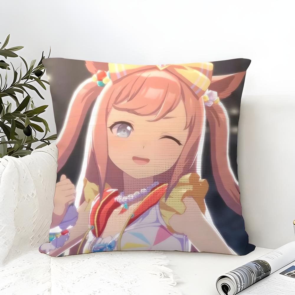 Game Cartoon Uma musume PPretty Derby Pillow Case linen pillow case sofa home decor cushion cover cushion cove