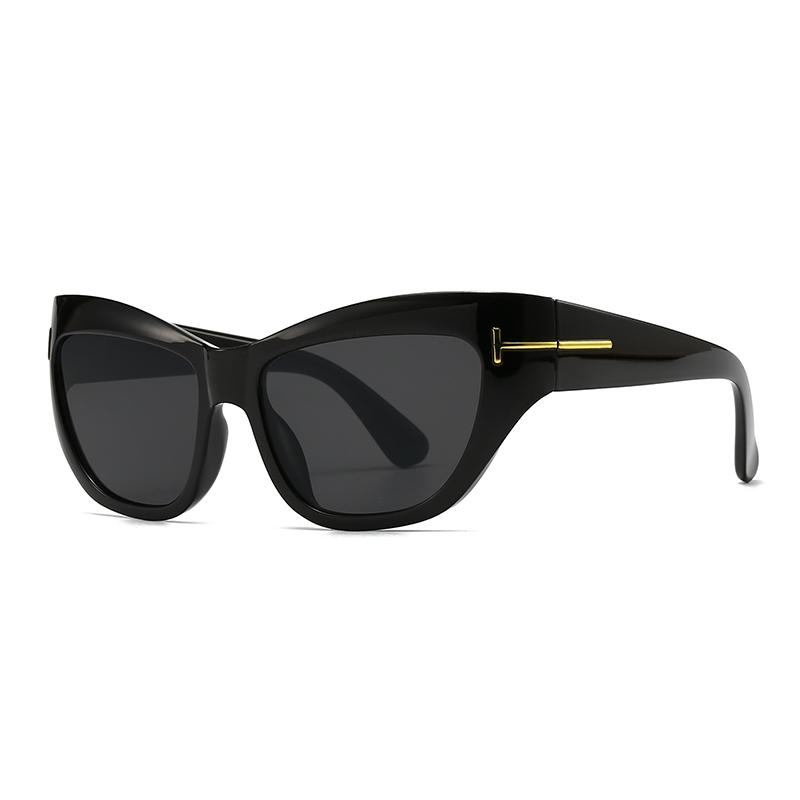 Foreign Trade  Modern Cat-Eye Sunglasses European And American Street Photography Ins Popular Model Square Sunglasses
