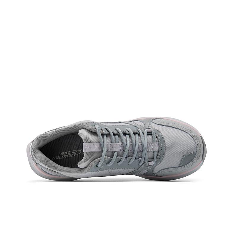 Skechers Ridge Oak Fashion Versatile Comfortable Low-Top Lifestyle Casual Shoes Women sneaker Gray 180233-GYPK