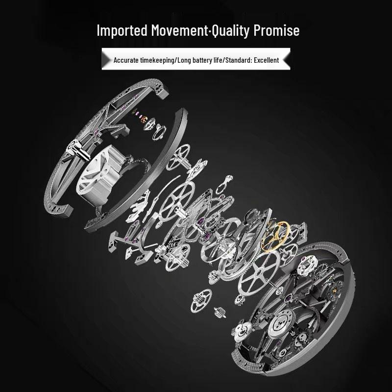 Women's Waterproof Tungsten Steel Quartz Watch with Small Dial