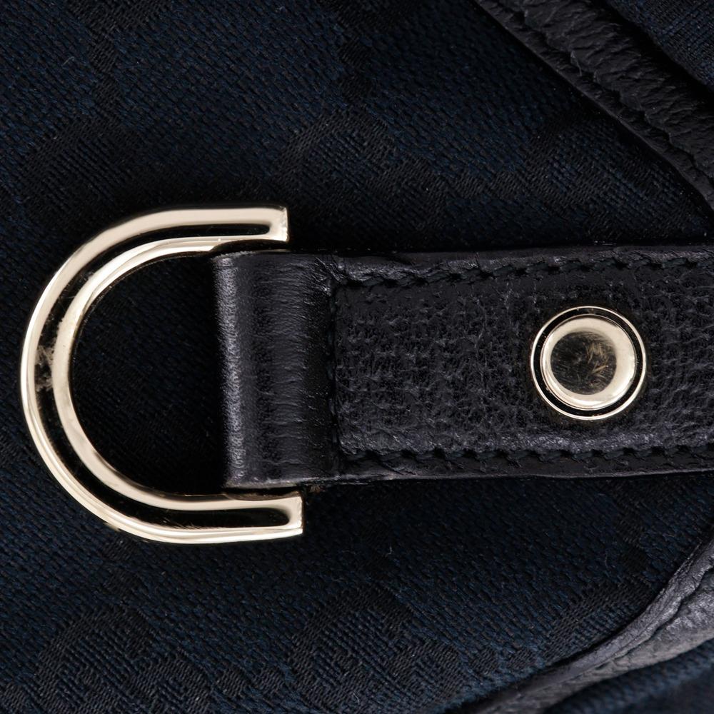 GUCCI Abbey Handbag 130739 Tote Bag black GG canvas Women Used