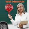 Tragbares doppelseitiges Kunststoff-Go/Stopp-Schild mit Griff Klassenzimmer-Lehrmittel für die frühe Lernförderung