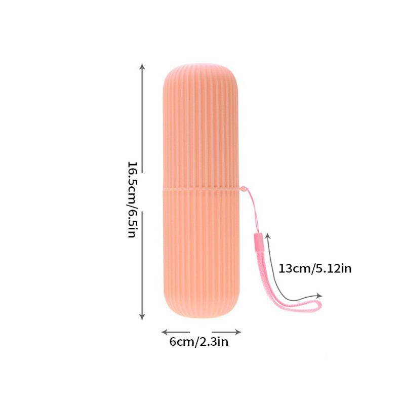 Travel Mouthwash Cup Portable Cute Essential for Business Trips Toothbrush Case with Lid Multifunctional Storage Set
