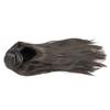 Grey Wig Heat Resistant Soft Long Straight Layered Women Synthetic Hair Wig for Party Stage Show Dance
