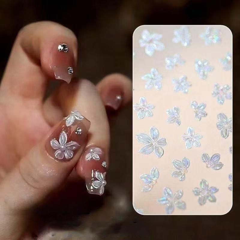 Silicone Nail Art Mold For 3D Floral Embossing Design Reusable DIY Craft Tool 3D Floral Nail Art Supplies
