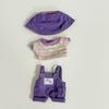[Cloth Only] 17cm Doll Clothes Little Rabbit Overalls Set Adorable & Fashionable Doll Clothing Set Replacement