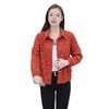 Women's Corduroy Shackets Jacket Oversized Button Down Lapel Coat Casual Long Sleeve Blouses Tops Fall Outerwear