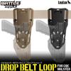 LayLax Holster Attachment Drop Belt Holster made of attachment and angle adjustment [CQC Loop] [Black] polymer, one-touch detachment,