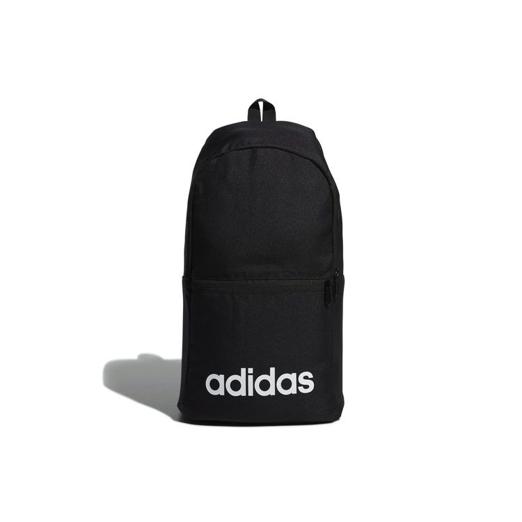 Adidas Neo Lin Clas Bp Day Series Letter Logo Zipper Closure Polyester Backpack Unisex Backpack Black GE5566 Black